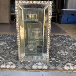 Small Decorative Glass Candle Holder