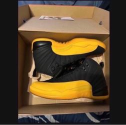 Air Jordan 12 Retro Black University Gold