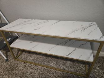 Marble/Gold TV Stand