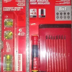 Billet Torpedo Level 7" & 8in1 1000v Insulated Precision Multi- Bit Screwdriver 