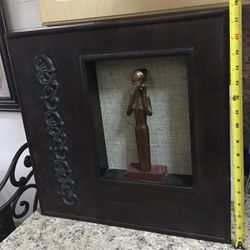 CUADRO ANTIGUO DE MADERA EN TERCERA DIMENCION 