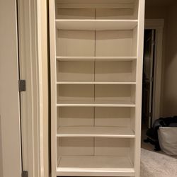 FREE White Bookcase 77.5”H 35.5”W 13.5”D