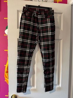 Black plaid pants - Size S