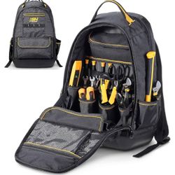 STEELHEAD 35-Pocket Solid Molded Base Heavy-Duty Tool Backpack