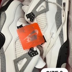 Jordan 4 White Cement Size 9 DS OG All