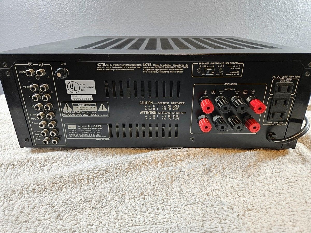 Sansui AU-C99X Amplifier + Insignia NS-STR514 Receiver