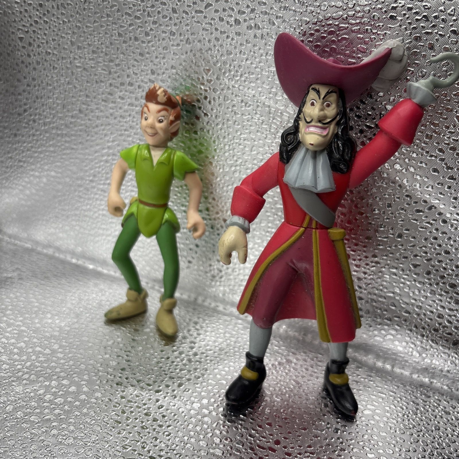 Peter Pan and Captain Hook vintage toy set