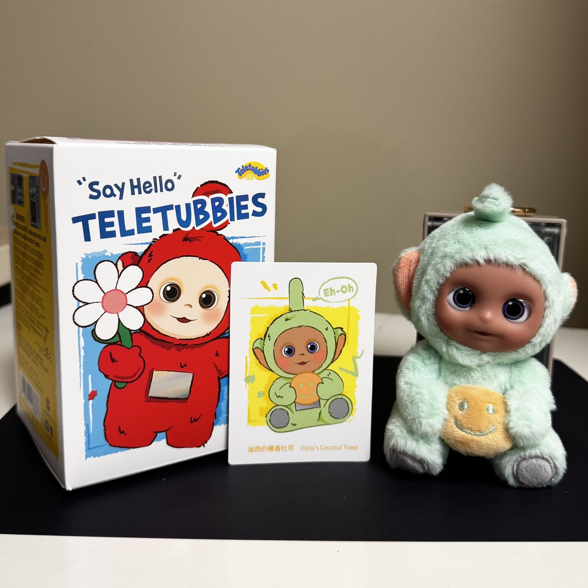 Pop Mart Teletubbies “Say Hello” – Dipsy’s Coconut Toast Plush Figure