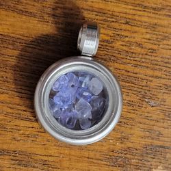 Natural Tanzanite Pendant 15mm