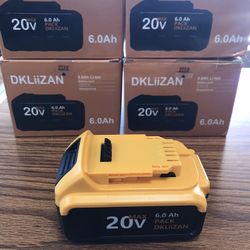 Replacement Battery for DeWalt 20v Max New In The Box $30 Each Or Two For $50