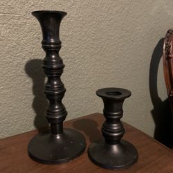 Black Candle Holders