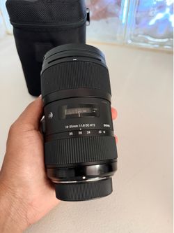 Sigma 18-35mm f/1.8 DC Zoom Lens for Nikon, Auto/Manual Focus, 72mm