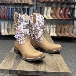 KUT Western Work Boot Cowboy Leather Rodeo Rancher  Square Toe Sz 11.5