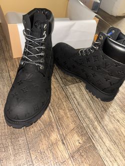 Black Louis Vuitton Timberland Boots – Never Worn