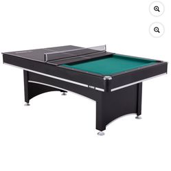 Triumph Sports Phoenix 7’ Billiard Table with Table Tennis Conversion Top for a Game of Pool or an Action-Packed Table Tennis Game New 499$ Pick up Ph