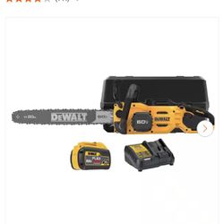 FLEXVOLT 60V MAX 20 in. Brushless Electric Cordless Chainsaw Kit and Carry Case with (1) FLEXVOLT 4 Ah Battery & Charger