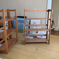 2 Collapsible Bookcases 