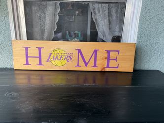 Lakers Home Sign