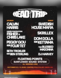Head Trip Festival Calvin Harris/Fisher