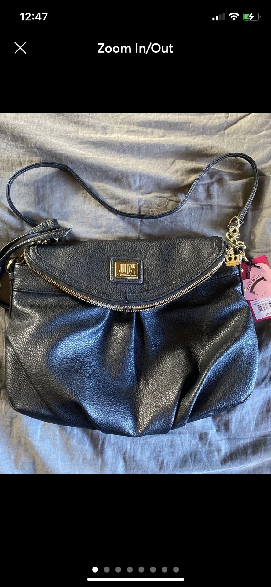 Juicy Couture Tunnel Flap Crossbody Purse