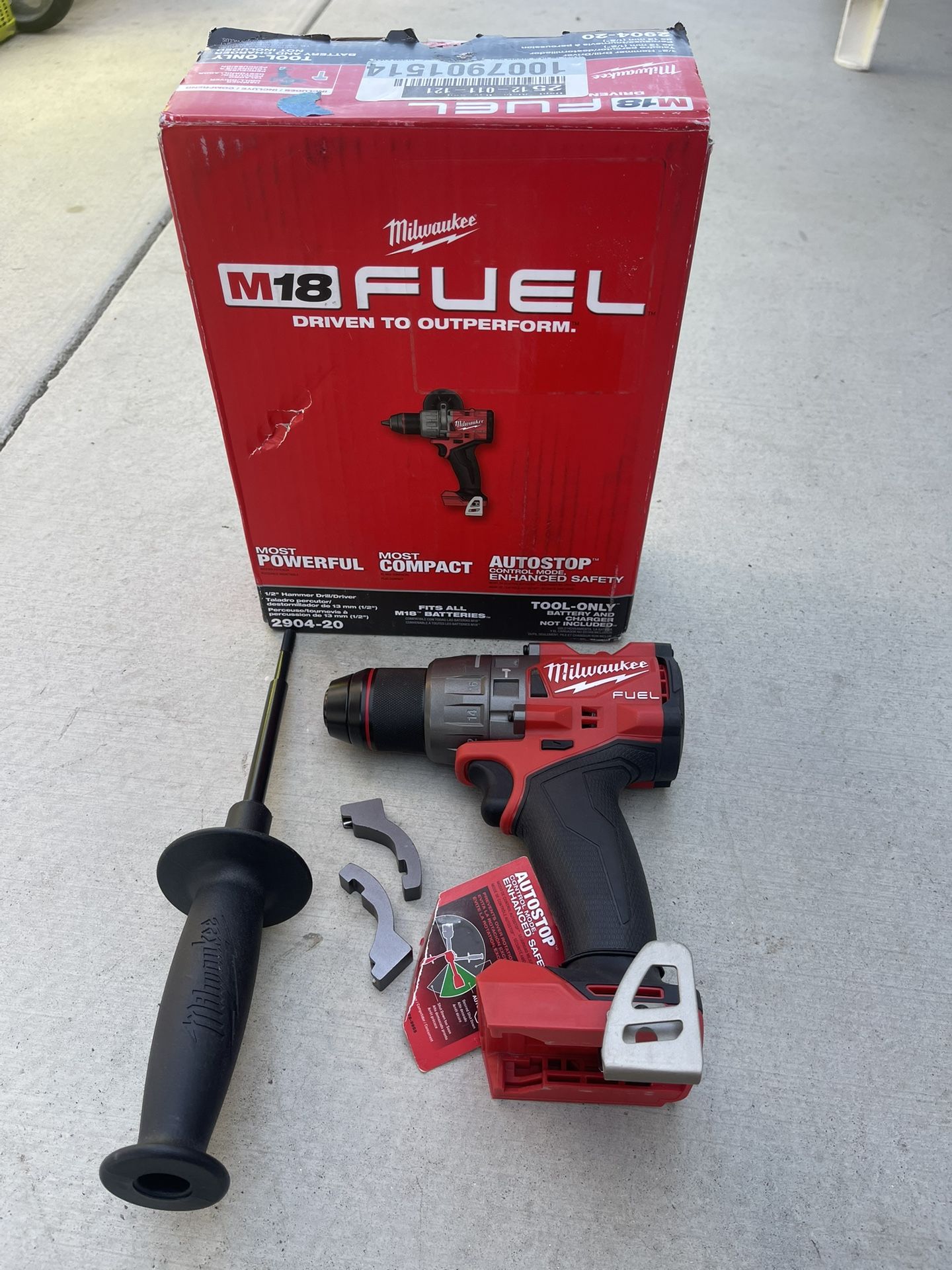 Milwaukee M18 FUEL 18V Lithium-Ion Brushless Cordless 1/2 in. Hammer Drill/Driver (Tool-Only)