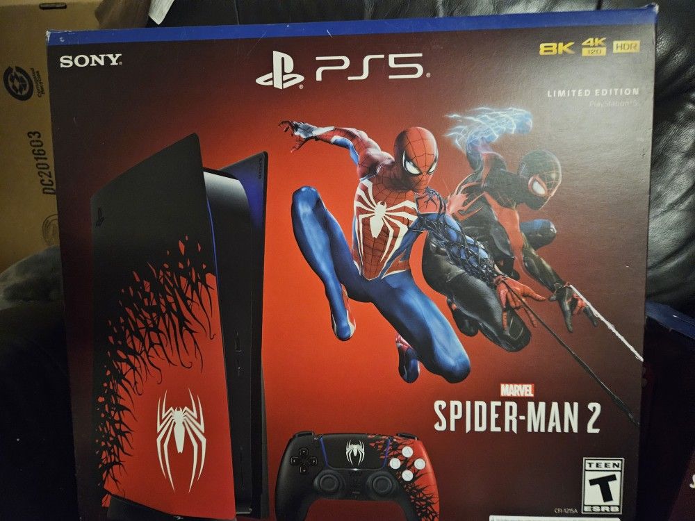 Limited Edition Spider-Man Ps5 And Controller