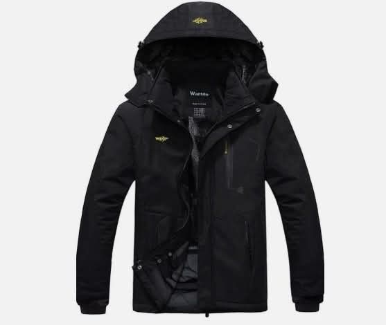 Wantdo Men's Plus Size Waterproof Mountain Jacket Big&Tall Fleece Windproof