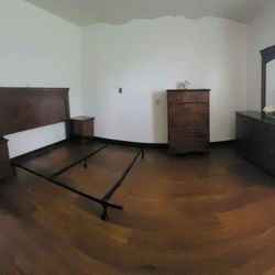 Free  Queen Bedroom Suite With Two End Tables 