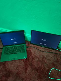 Dell laptop with extra portable screen