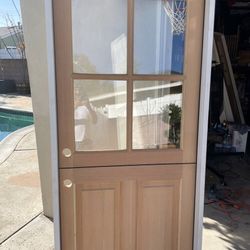Brand New Douglas Fir Unfinished Dutch Door 30”x80”