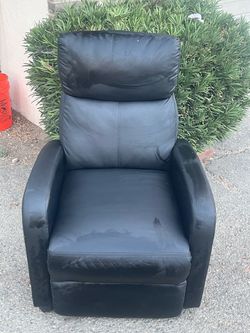 Leather recliner chair