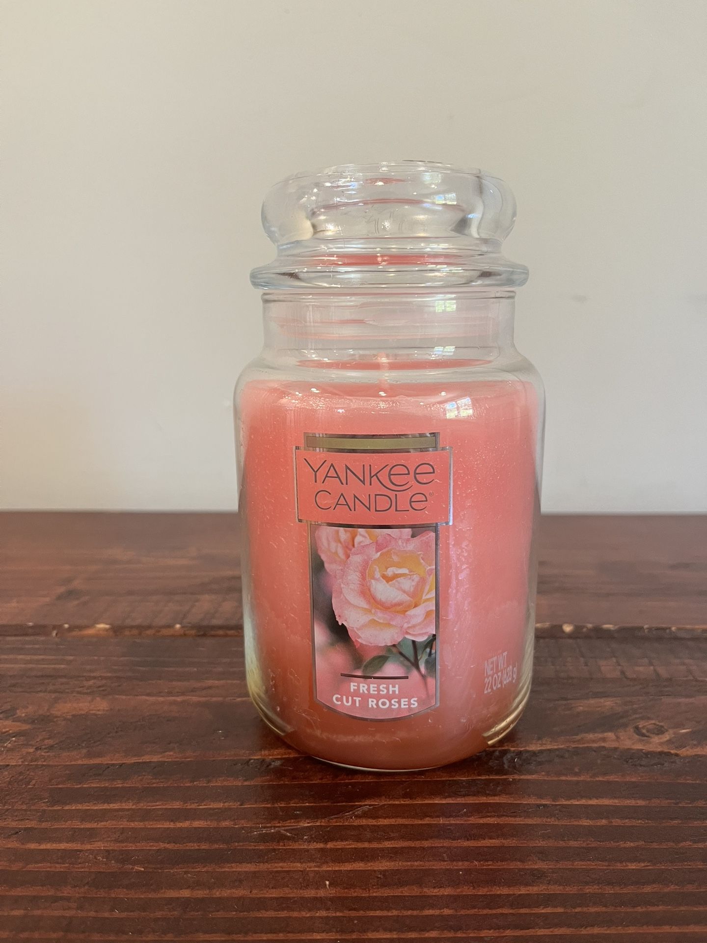 Yankee Candle Large Jar Candle Fresh Cut Roses Housewarmer 22oz Single Wick New