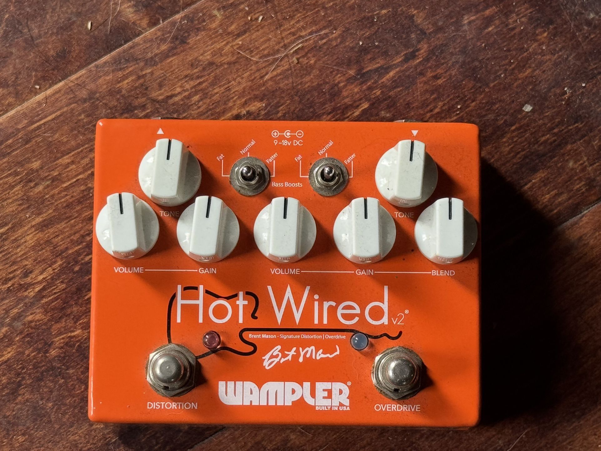 Wampler Brent Mason Hot Wired V2 Signature OD Pedal