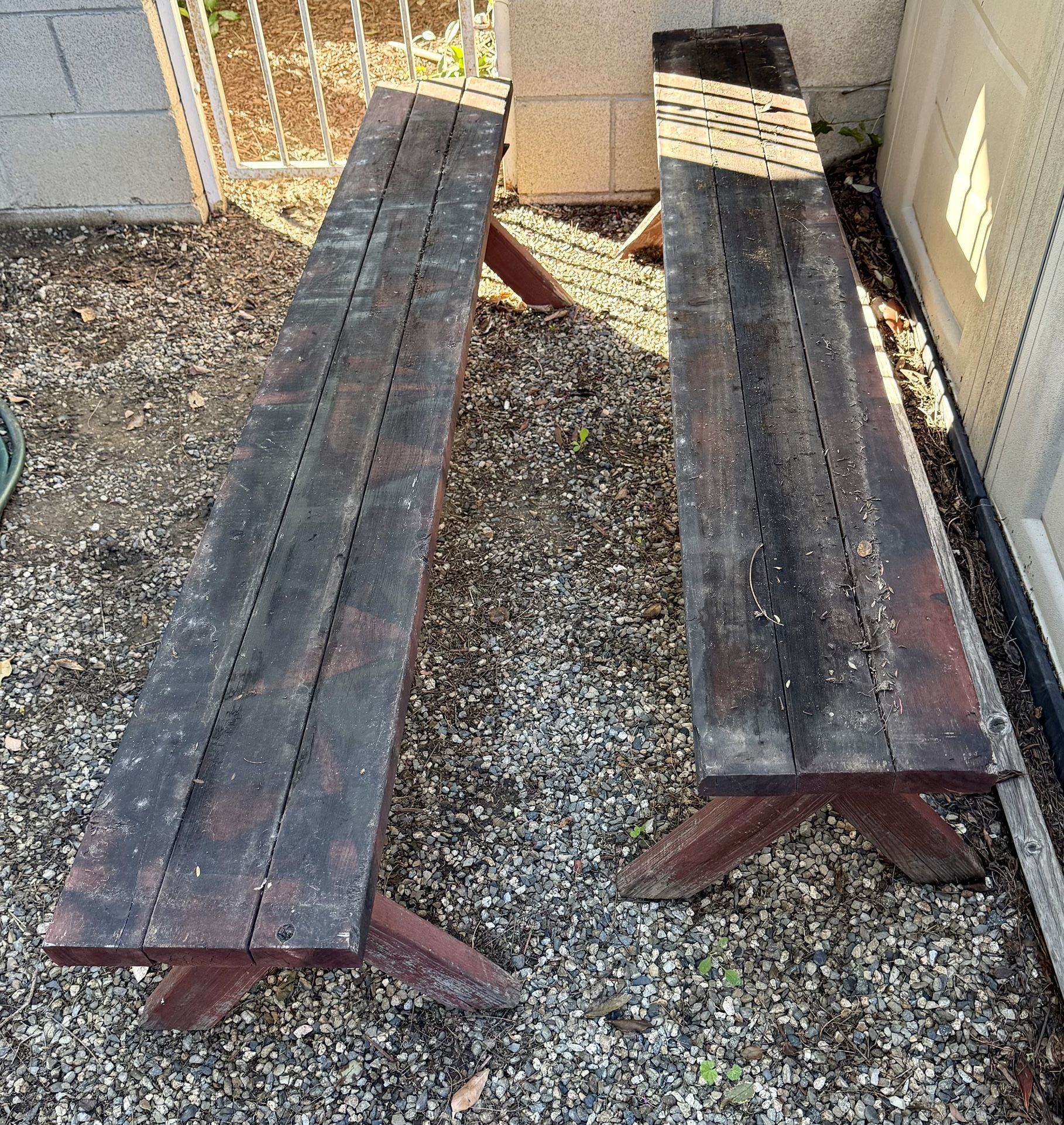 FREE Redwood Picnic Benches 