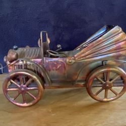 Vintage Copper Antique Car Music Box 