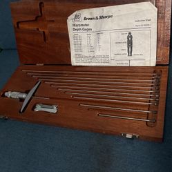 Brown & Sharpe Micrometer Depth Gages 1-12 inches