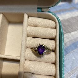 Purple 10k ring, number 7