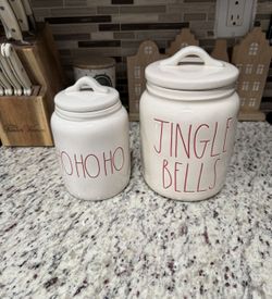 Christmas Rea Dunn Canister 