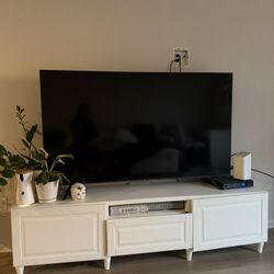 White Wood Tv Console with Storage