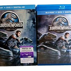 Jurassic World: Blue Ray + DVD  + Digital HD 2015 Chris Pratt Great Condition 