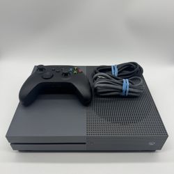 Microsoft Xbox One S 1681 500GB Gray w/ Controller & Power Cable Tested