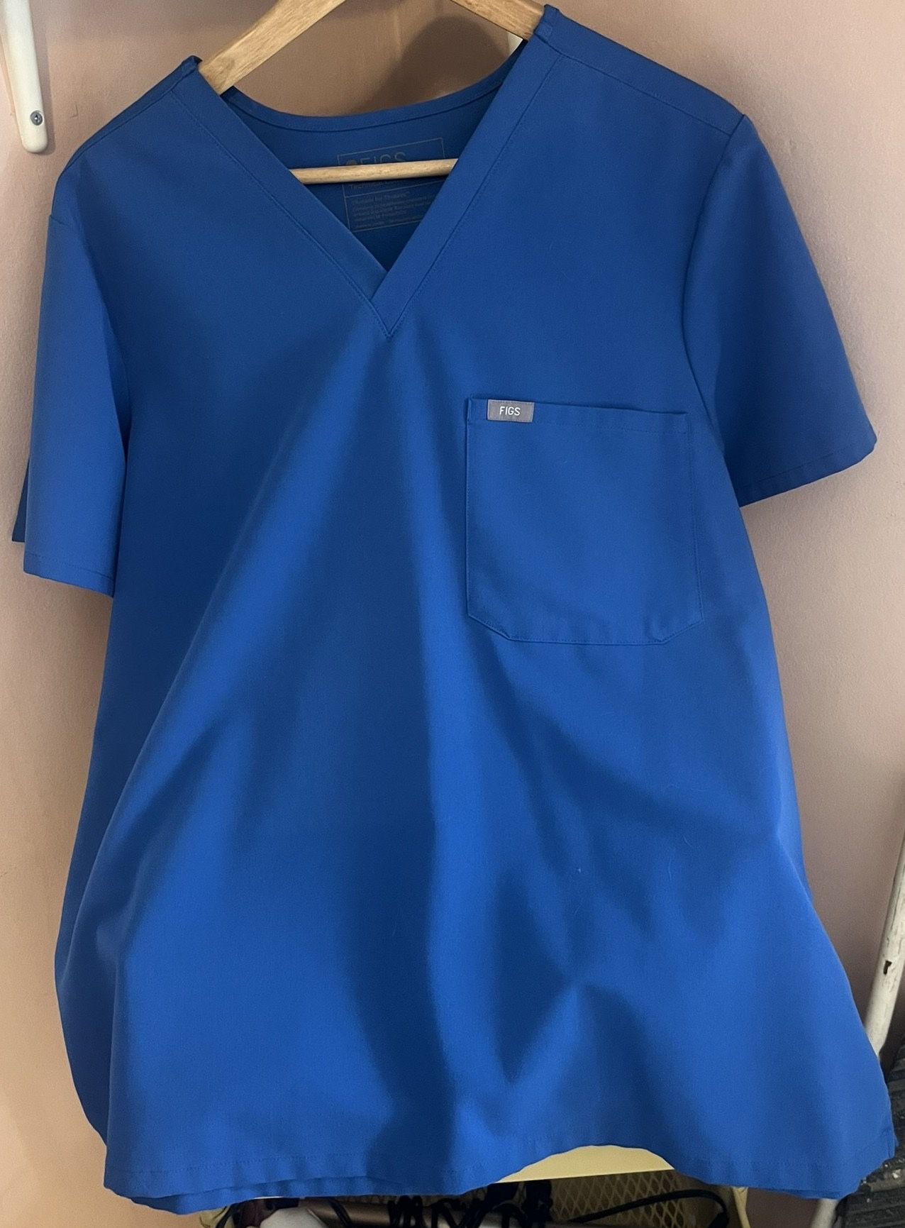 Figs Royal Blue Scrub Set