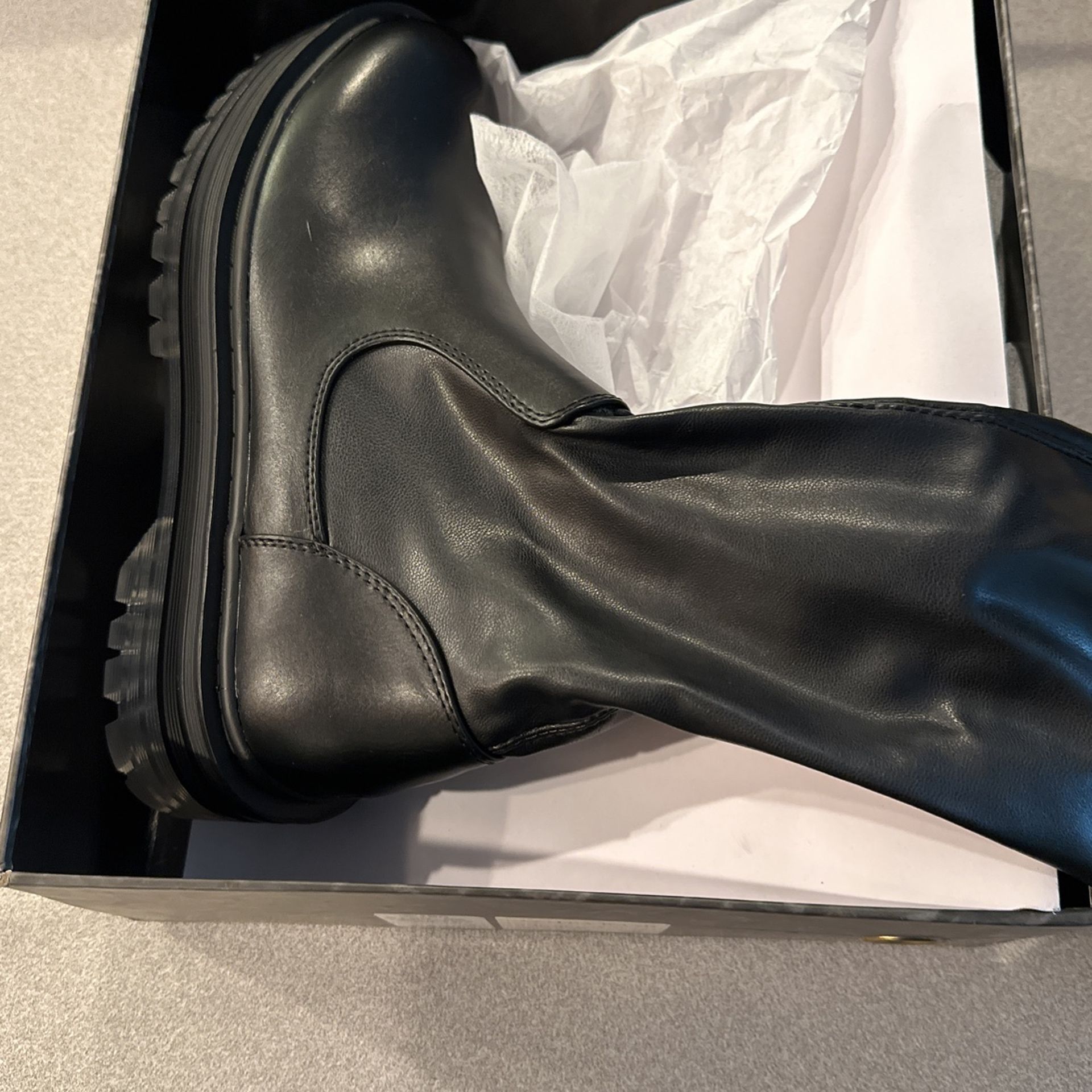 Black Knee High Boots