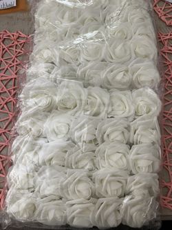 Artificial White Roses