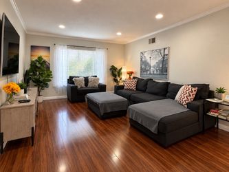 Dark Gray Sectional Sofa with Chaise