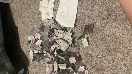 389 Chuck E. Cheese Tickets Plus Receipts