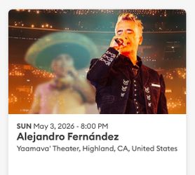 Alejandro Fernandez tickets