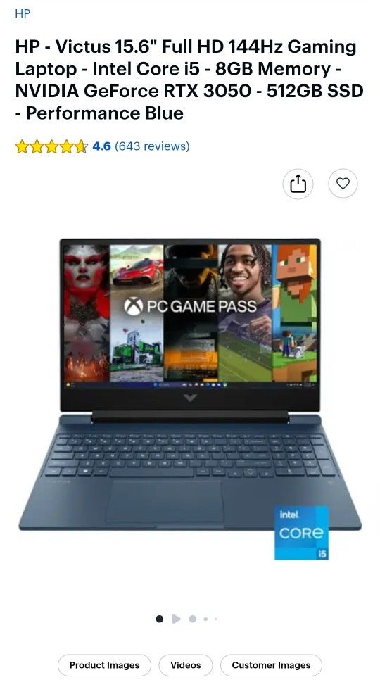 HP - Victus 15.6" Full HD 144Hz Gaming Laptop with 24GB RAM