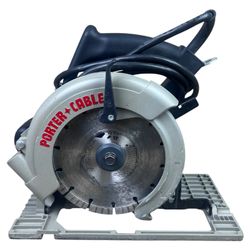 Porter Cable Left Handed Model 743 Heavy Duty Circular Saw 7-1/4” Made In USA