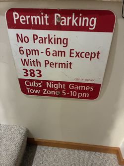 Chicago Street Sign  Chicago Cubs 